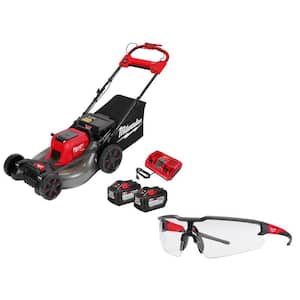M18 FUEL Brushless Cordless 21 in. Walk Behind Dual Battery Self-Propelled Mower w/(2) 12Ah Batteries & Safety Glasses