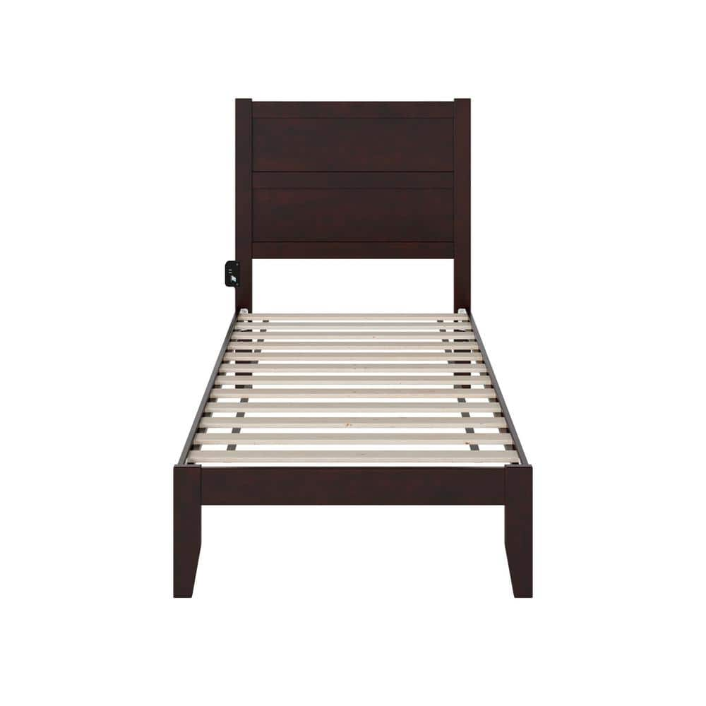 AFI NoHo Espresso Twin Solid Wood Platform Bed AG9110021 - The Home Depot