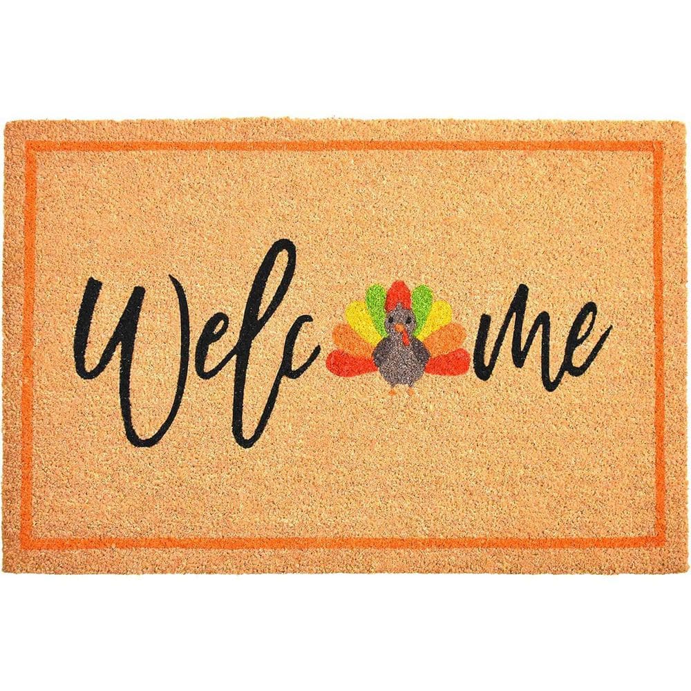 Multi-Colored 36 in. x 24 in. Coir Outdoor Door Mat price history on PriceWatchPro