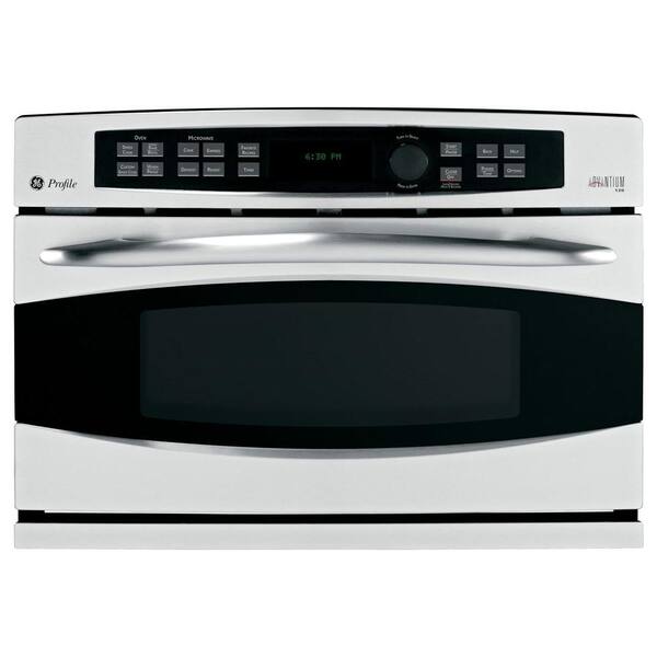 GE Profile Advantium 27 in. Single Electric Wall Oven with Convection in Stainless Steel