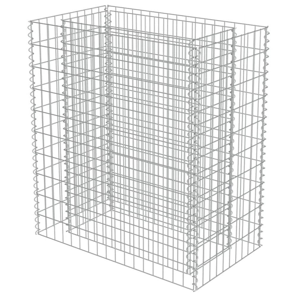 TIRAMISUBEST 35.4 in. x 19.7 in. x 39.4 in. Silver Galvanized Steel ...