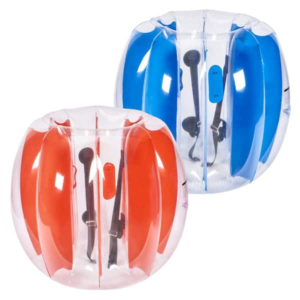 Inflatable Bumper Balls 2-Pack, 3 ft./0.9 m Zorb Balls for Kids & Teens Durable PVC Bubble Balls for Outdoor Play Gaming
