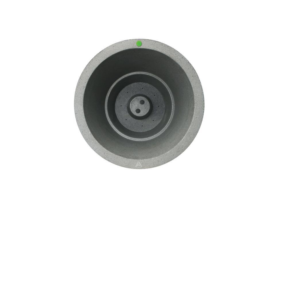 Extra Large Gray Concrete Self-Watering Outdoor Planter