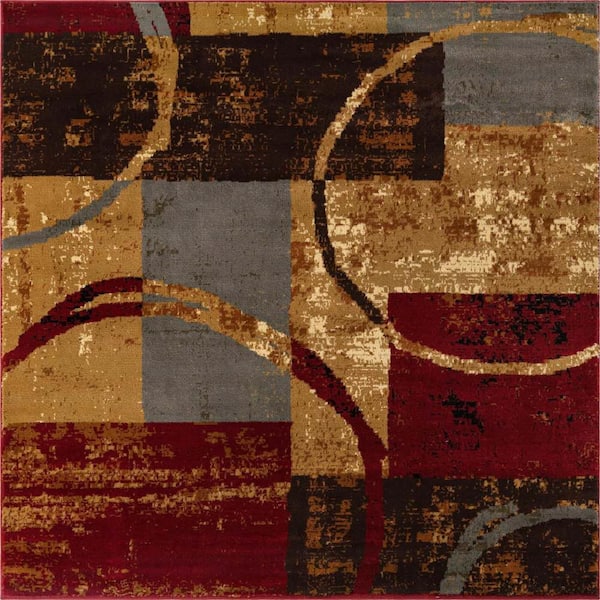 Unique Loom Barista Kouillou Multi 5 ft. 4 in. x 6 ft. 1 in. Area Rug