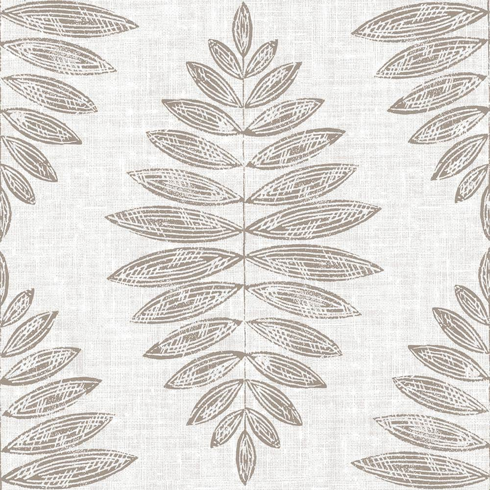 FloorPops Foliage 12 in. W x 12 in. L Brown Peel & Stick Vinyl Tile Flooring (20 sq. ft./case)