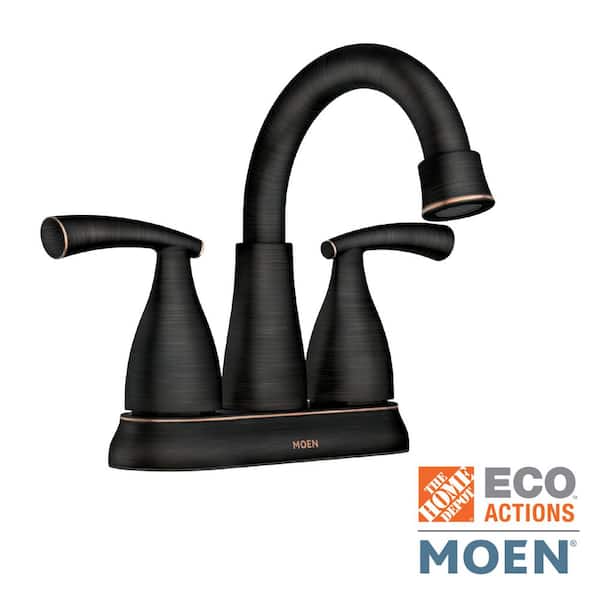 MOEN Essie 2-Handle 4 in. Centerset Bathroom Faucet in Mediterranean Bronze