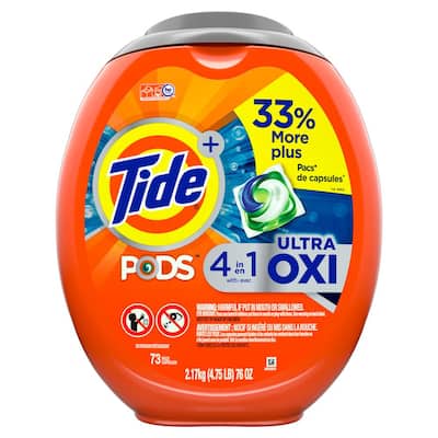 Tide PODS Ultra-Oxi Liquid Laundry Detergent (73-Count)