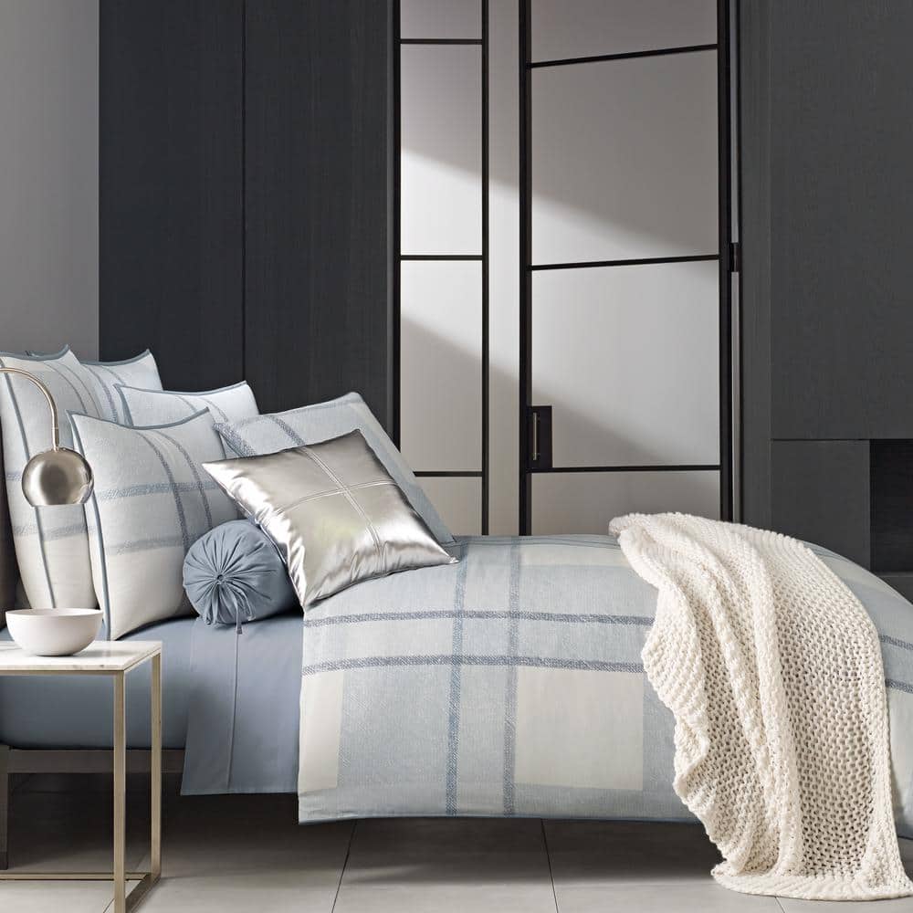 Langdon Blue Blue Full/Queen Duvet Cover