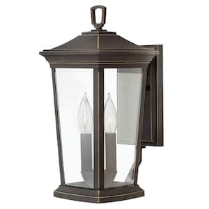 Bromley 2 Light Oil Rubbed Bronze LED Outdoor Wall Sconce Lantern