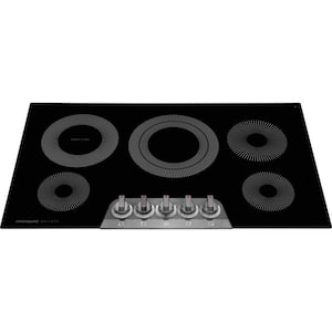 Gallery 36 in. Radiant Electric Cooktop with in Black Stainless Steel 5 Elements
