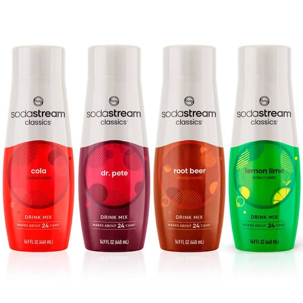 SodaStream 440 ml Original Fountain Variety Pack (Case of 4)