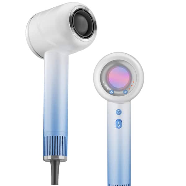 JEREMY CASS 1600-Watt High Speed Negative Ions Hair Dryer in Blue with 3 Wind Speed Adjustable and 4 Wind Temperature Adjustable