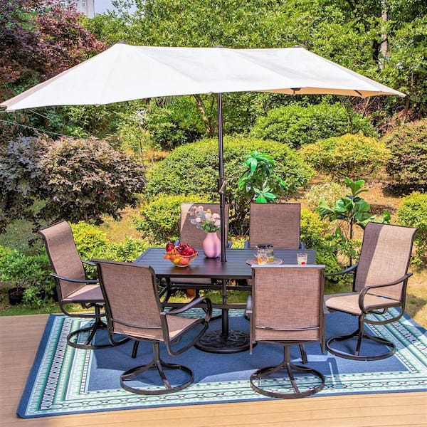 8 piece patio discount set with umbrella