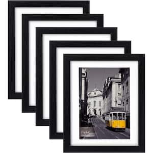 11 in.x 14 in. Black Picture Frames (Set of 5)