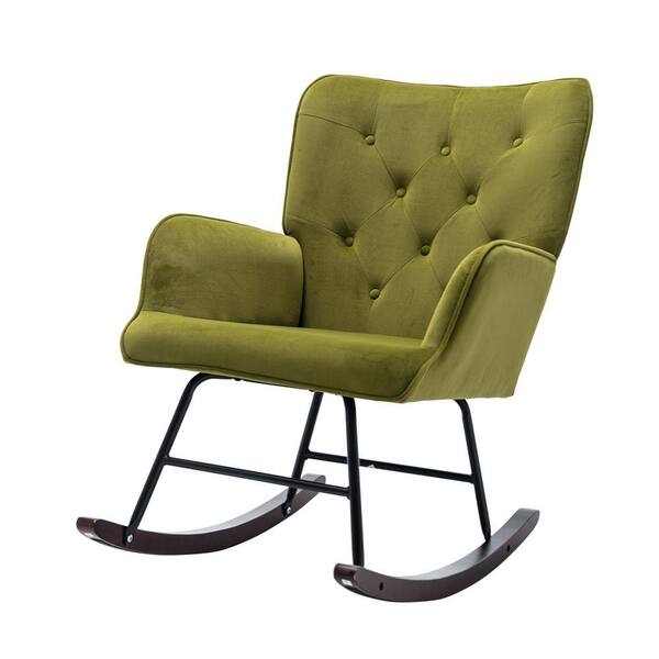 olive green rocking chair