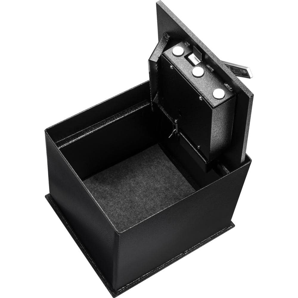 Barska Black Steel Combination Lock Floor Safe with Protective Mat