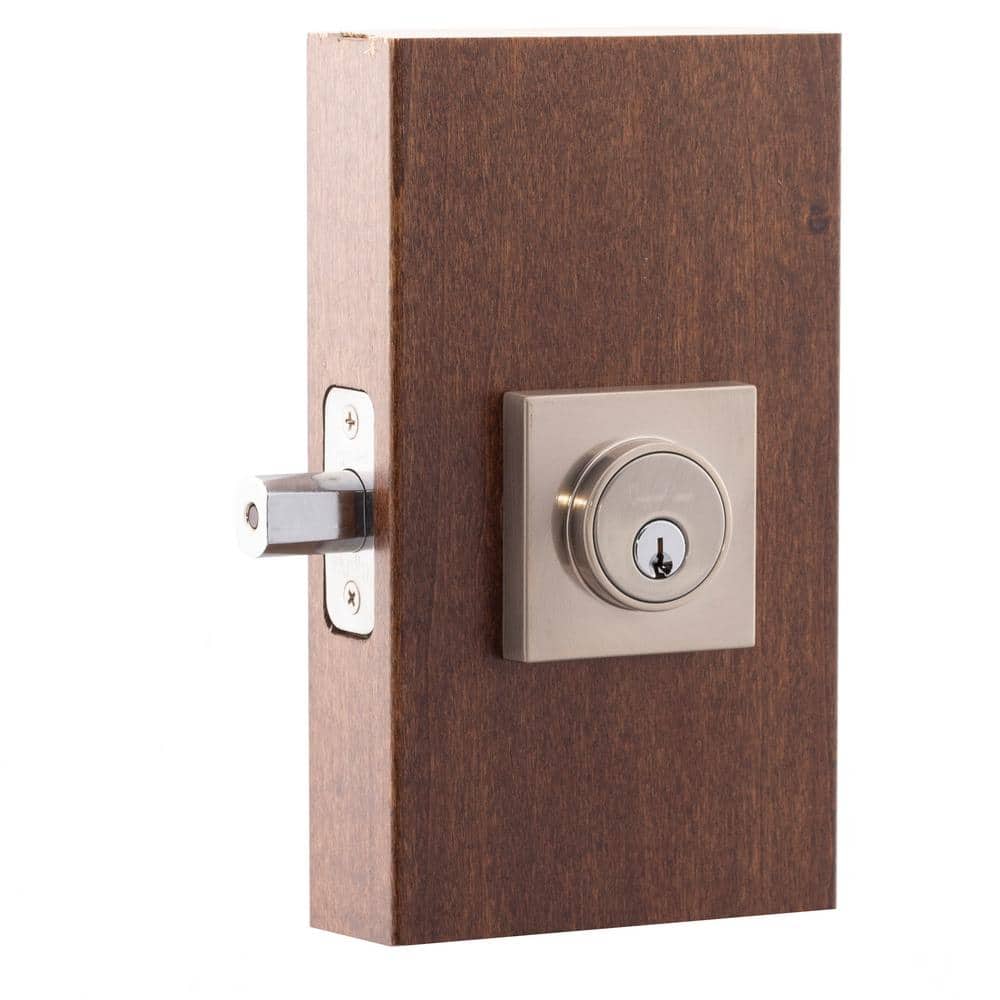 Satin Stainless Steel Single Cylinder Deadbolt
