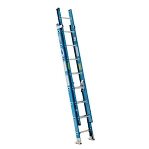 16 ft. Fiberglass Extension Ladder with 250 lb. Load Capacity Type I Duty Rating