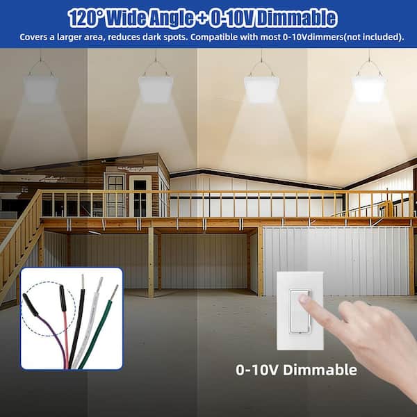WYZM 2 ft. 400-Watt Equivalent Integrated LED White High Bay Light