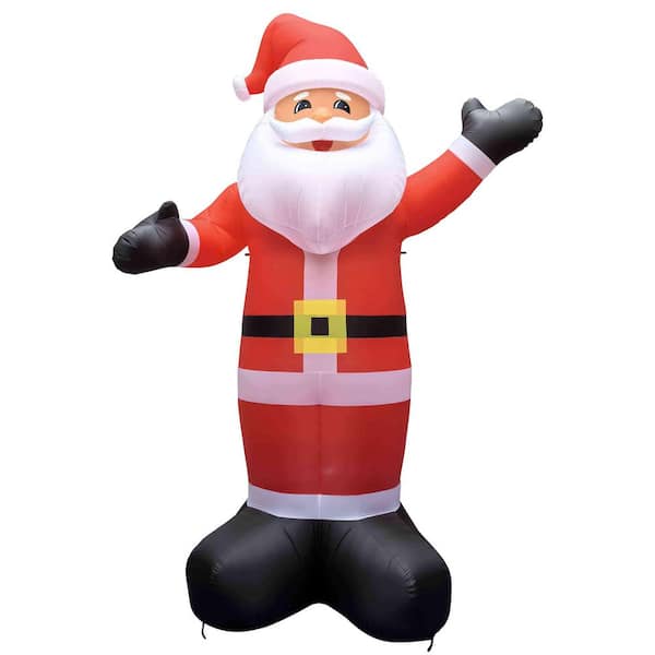 Lighted Inflatable Santa Claus Outdoor Commercial Christmas Decoration 20 ft. Inflated Width 11 ft.