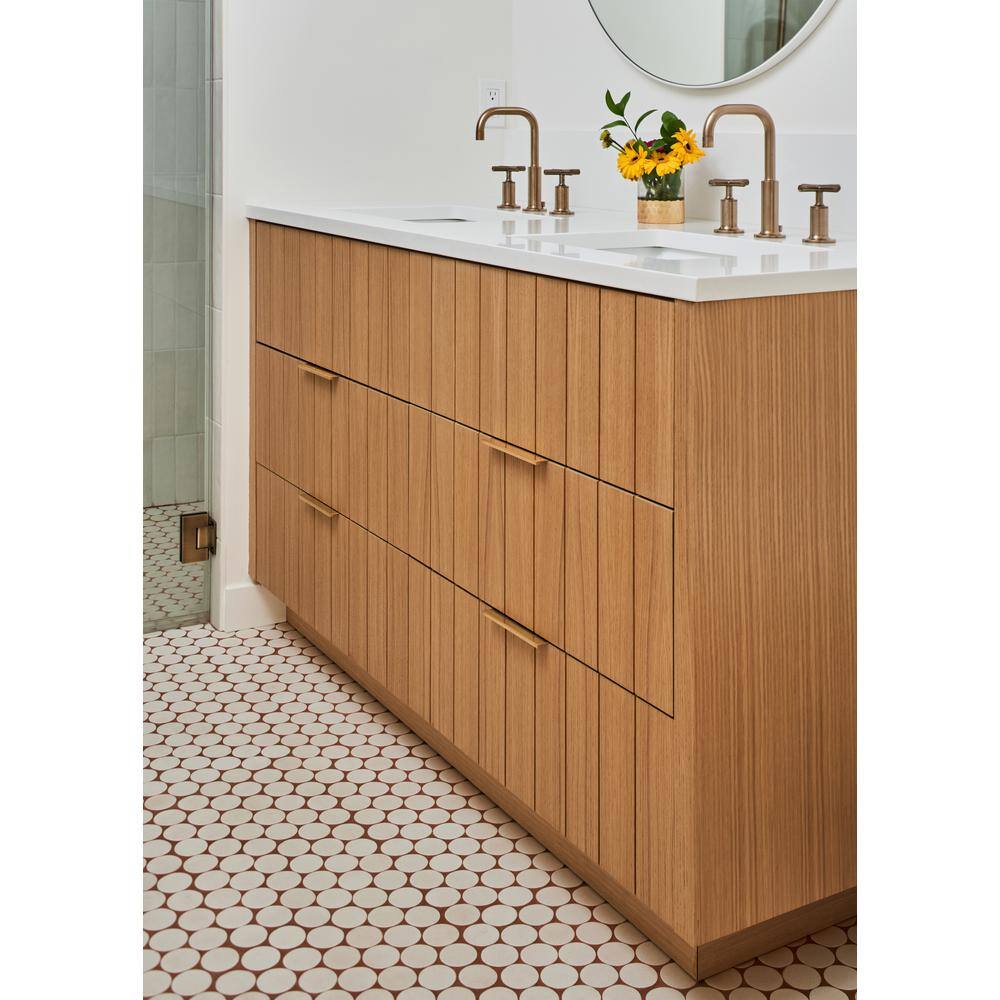 Ethan 4" Brushed Brass Finger Pull with Mounting Hardware