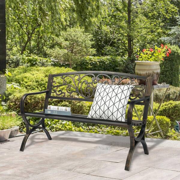 Bronze metal bench new arrivals