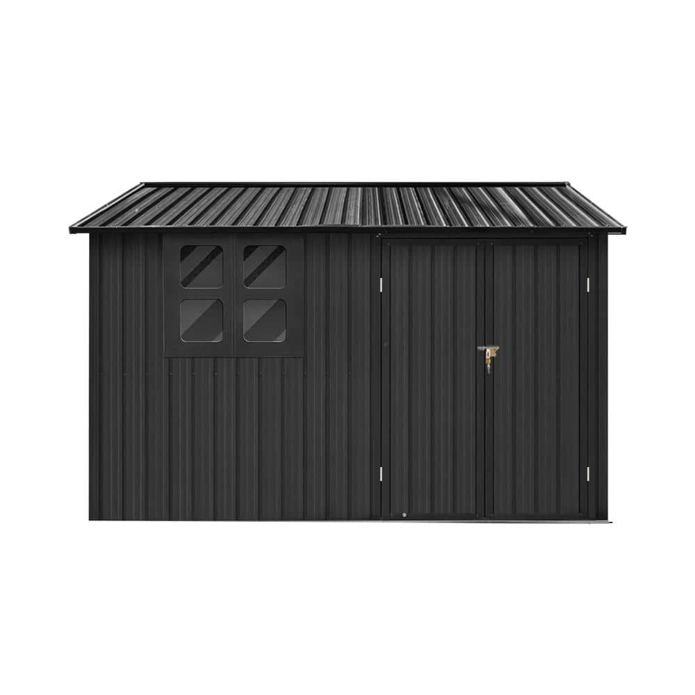 6 ft. W x 8 ft. D Metal Outdoor Storage Shed, Garden Sheds with Window, for