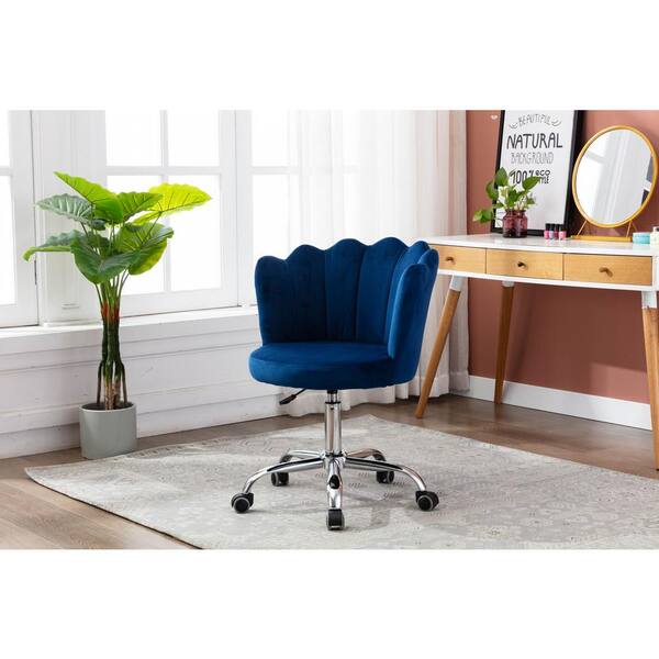 navy upholstered desk chair