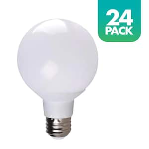 40-Watt Equivalent G25 Soft White Dimmable 25,000-Hour LED Light Bulb (24-Pack)