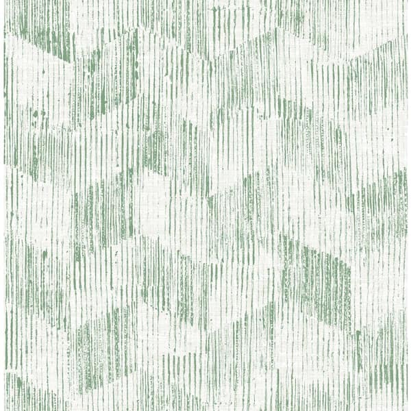SCOTT LIVING Demi Green Distressed Wallpaper Sample
