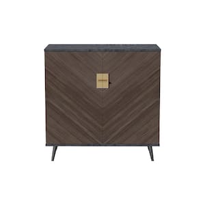 29.53 in. W x 14.96 in. D x 31.5 in. H Multi-Colored Linen Cabinet with Doors and Adjustable Shelves