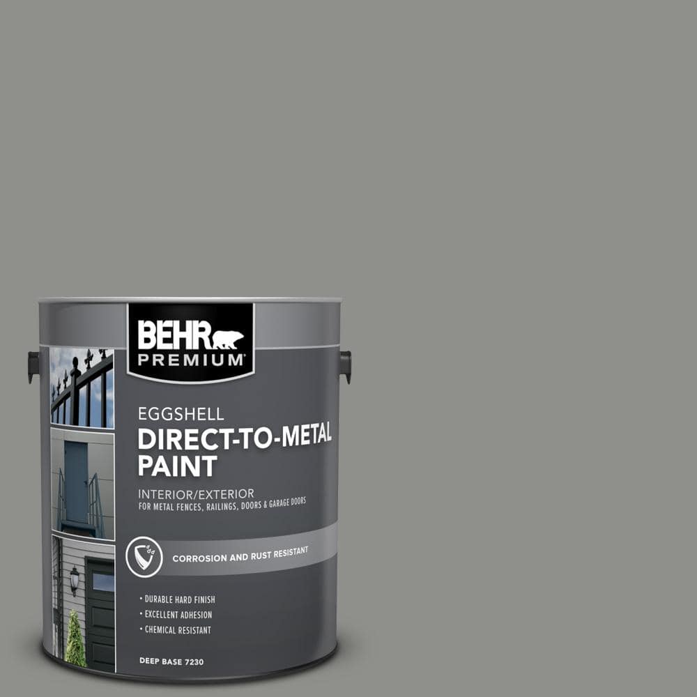 BEHR PREMIUM 1 Gal. #PPU24-20 Letter Gray Eggshell Direct To Metal ...