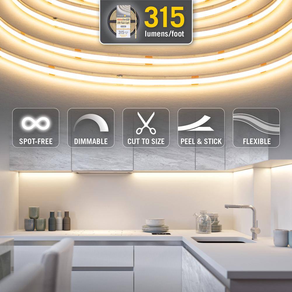 16 ft Warm White LED Strip Light Tape