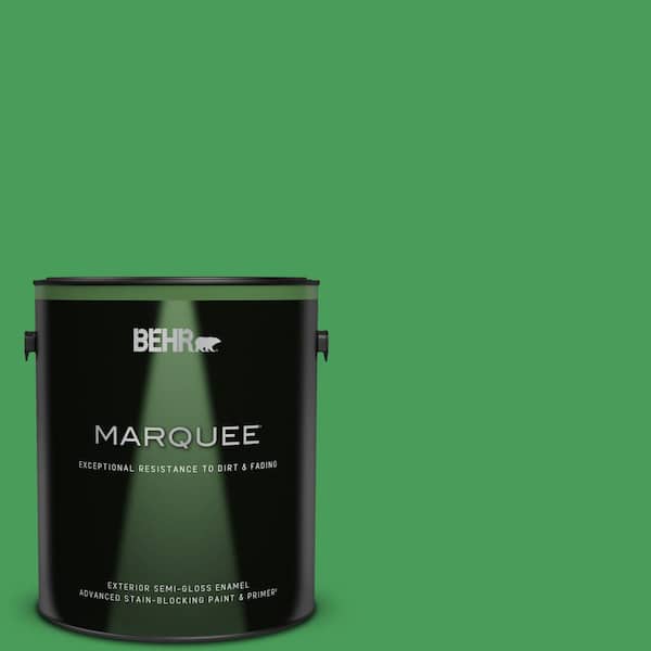 BEHR MARQUEE 1 gal. #P400-6 Clover Patch Semi-Gloss Enamel Exterior Paint & Primer