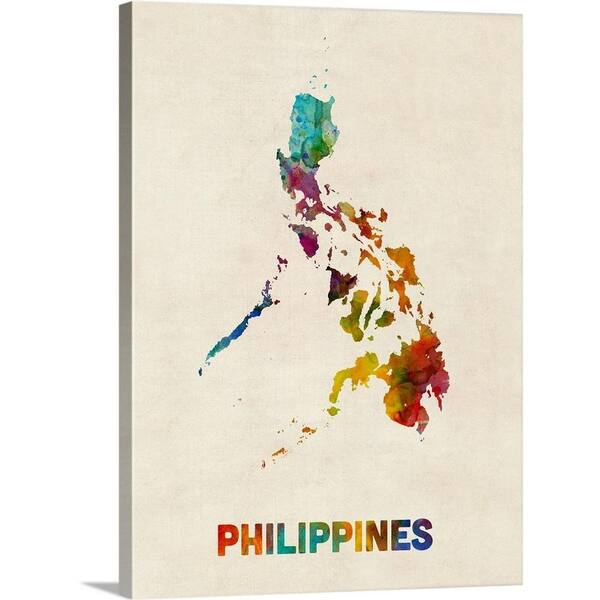 Greatbigcanvas Philippines Watercolor Map By Michael Tompsett Canvas Wall Art 2331121 24 30x40 The Home Depot - Philippines Painting Wall Art Greatbigcanvas Philippines Watercolor Map By Michael Tompsett Canvas Wall Art 2331121 24 30x40 The Home Depot - Philippines Painting Wall Art
