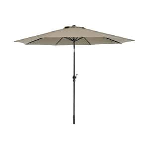 7.5 ft. Patio Market Umbrella, Crank Open/Close Function, Tilt Canopy in Khaki
