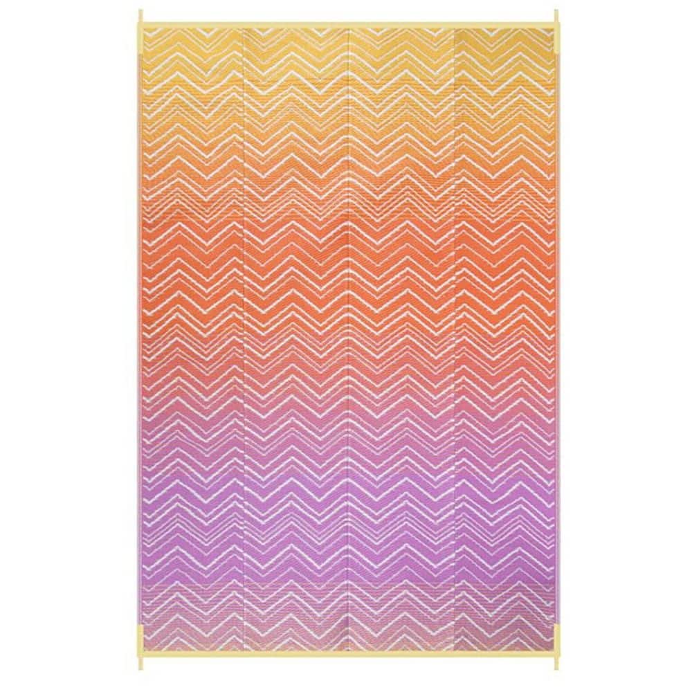 MOEPISY Colorful Waterproof Outdoor Rug 8 x 10, Reversible Outdoor ...