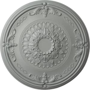 26-1/4" x 3-1/4" Athens Urethane Ceiling Medallion (Fits Canopies up to 3-5/8"), Primed White