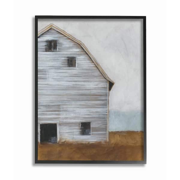 Stupell Industries 16 in. x 20 in. "Worn Old Barn Farm Painted" by Ethan Harper Printed Framed Wall Art