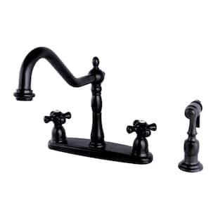 Duchess 2-Handle Standard Kitchen Faucet with Side Sprayer in Oil Rubbed Bronze