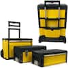Rolling Tool Box With Wheels, Foldable Comfort Handle, And Removable Top - Toolbox  Organizers And Storage By Stalwart : Target