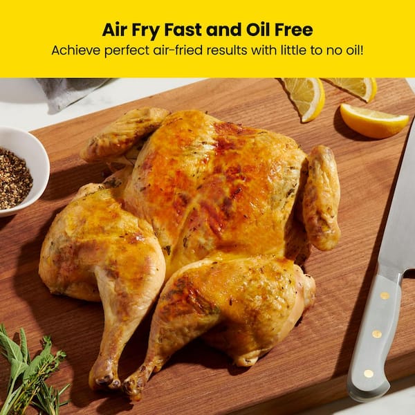 Chefman's Steel TurboFry Touch Air Fryer: 5-qt. $65 or dual basket