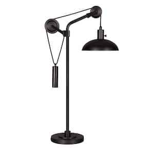 Neo Blackened Bronze Pulley Table Lamp