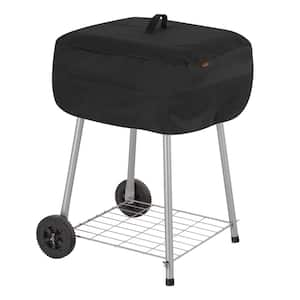 Chalet Water Resistant Walk-A-Bout Charcoal Grill Cover, 21.5 in. W x 21.5 in. D x 14.5 in. H, Black