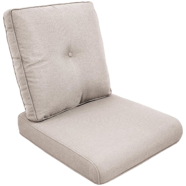 ArcoBay 22 in. x 25 in. x 4 in. 6-Piece Deep Seating Outdoor Lounge Chair Replacement Cushion Set in Beige