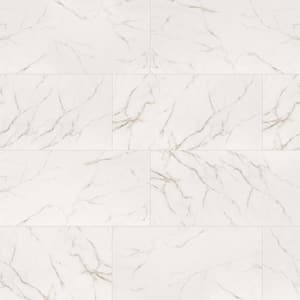 Leonardo Luccia 24 in. x 48 in. Polished Porcelain Stone Look Floor and Wall Tile (16 sq. ft./Case)