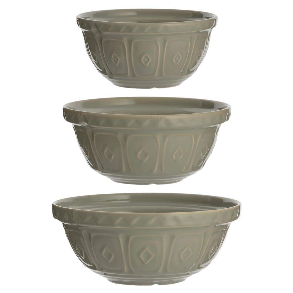 gray mixing bowls