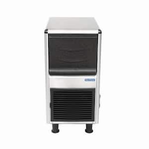 90 lbs. Freestanding Ice Maker in Stainless Steel