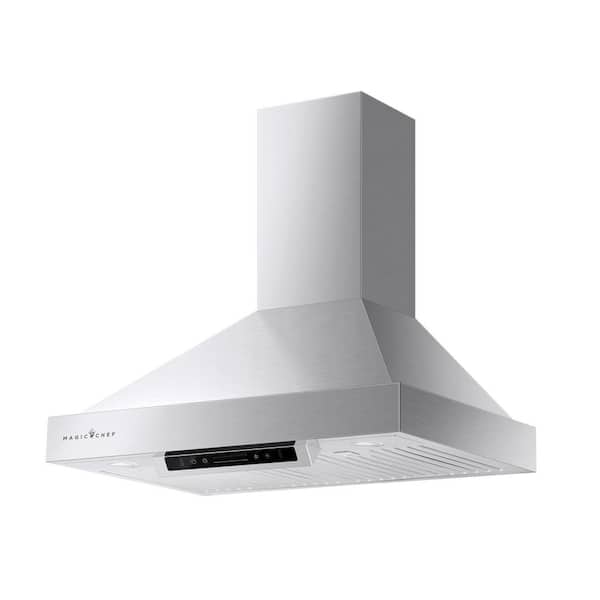 30 in. Wall Mounted Ducted Stainless Steel Range Hood