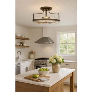 HINKLEY Hinkley Harper Medium Semi-Flush Mount Ceiling Light